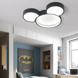 Cartoon Black LED Bedroom Ceiling Light - Clowas