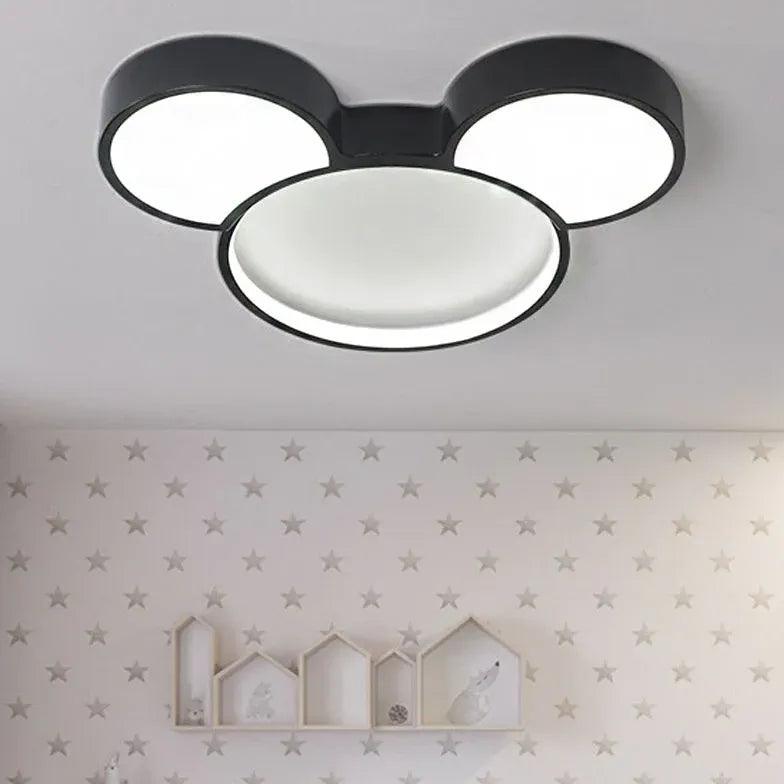 Cartoon Black LED Bedroom Ceiling Light - Clowas
