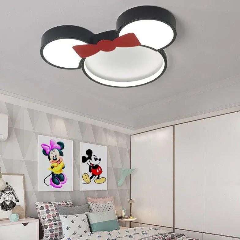 Cartoon Black LED Bedroom Ceiling Light - Clowas