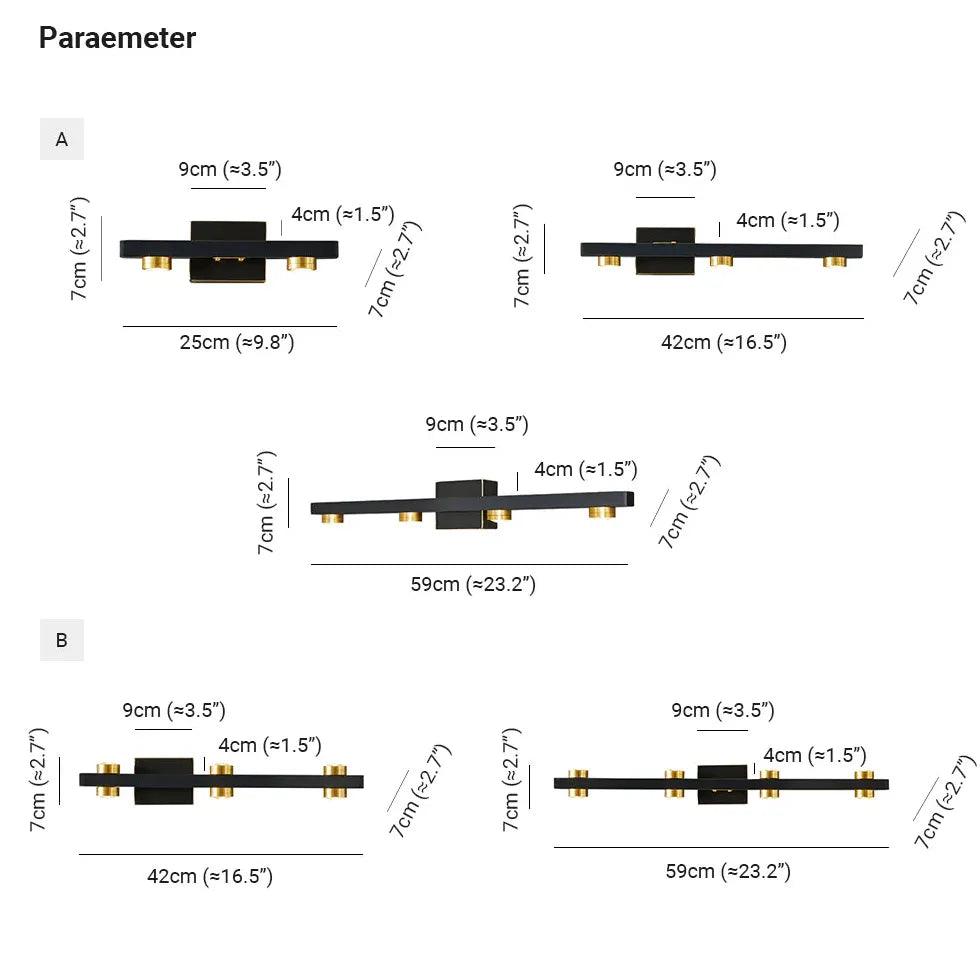 Multi Arm Luxury Up and Down Lights - Clowas