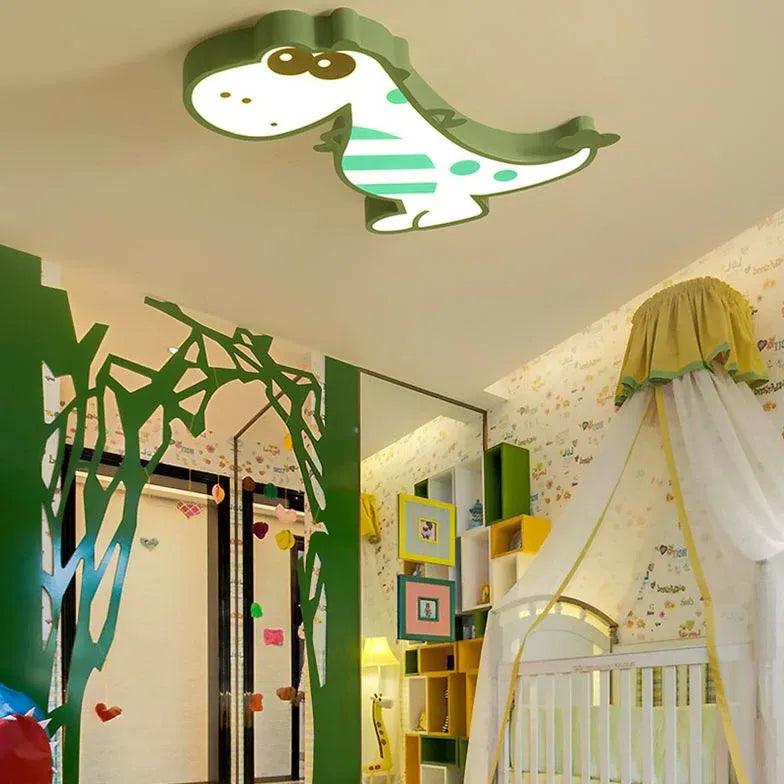 Cartoon Dinosaur Kids Room LED Ceiling Light - Clowas