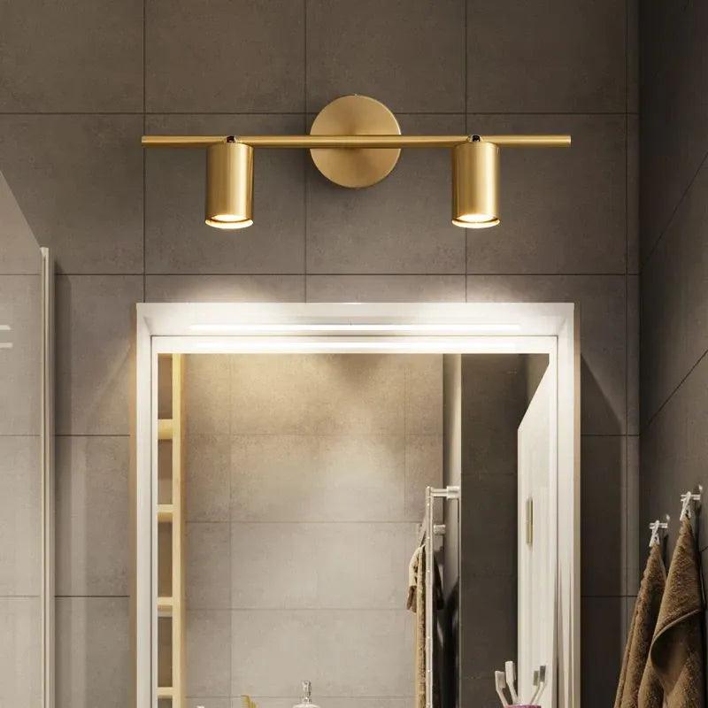 Multi Arm Cylinder Bathroom Mirror Spotlight - Clowas