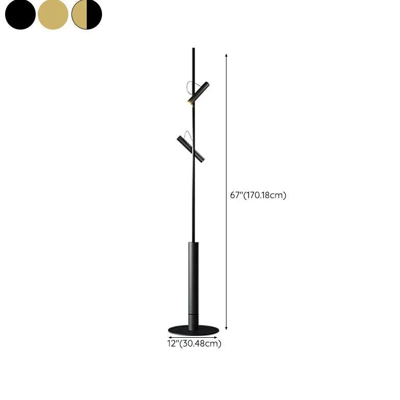 Multi-Head Adjustable Rod Floor Lamp - Clowas