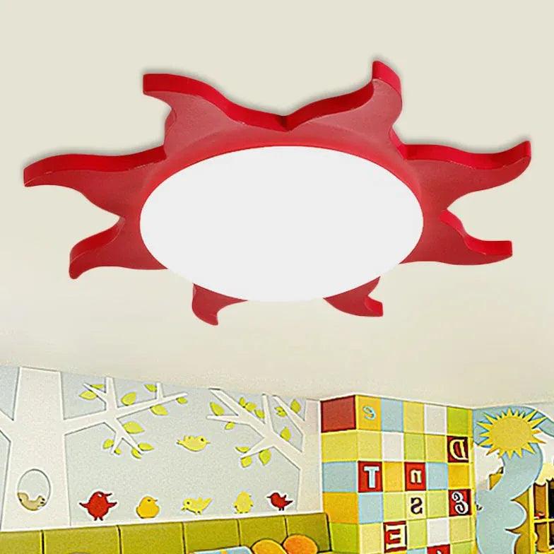 Multi-color Sunflower Shaped Bedroom Ceiling Light - Clowas