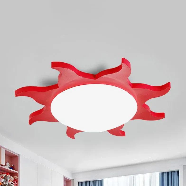 Multi-color Sunflower Shaped Bedroom Ceiling Light - Clowas
