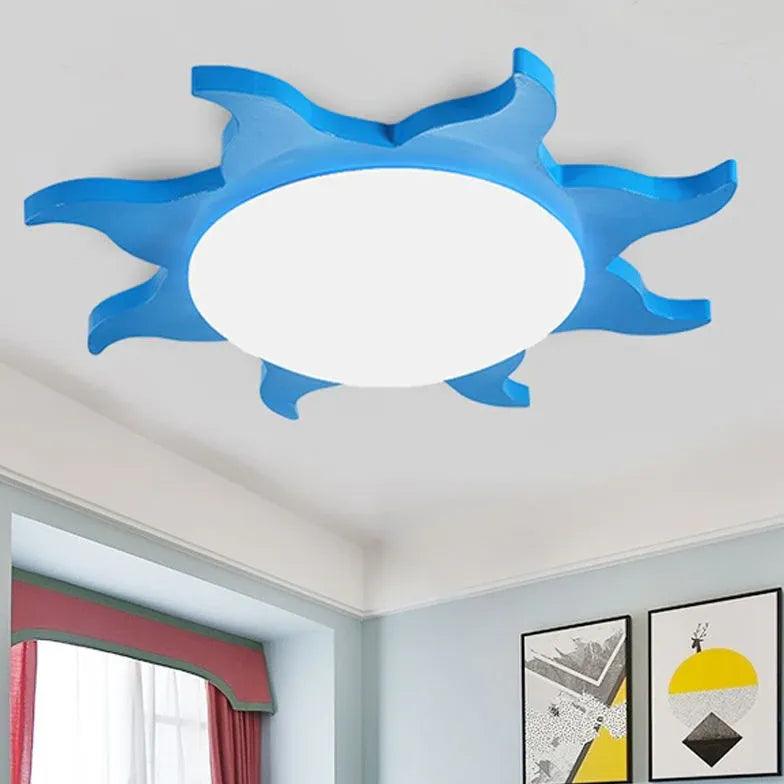 Multi-color Sunflower Shaped Bedroom Ceiling Light - Clowas