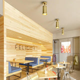 Gold Round Metal Flush Mount Ceiling Light - Clowas