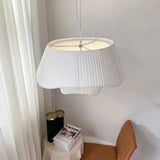 Cream Fabric Light Pendants Living Room Design