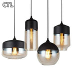 Geometric Clear Glass Modern Pendant Light - Clowas
