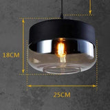 Geometric Clear Glass Modern Pendant Light - Clowas