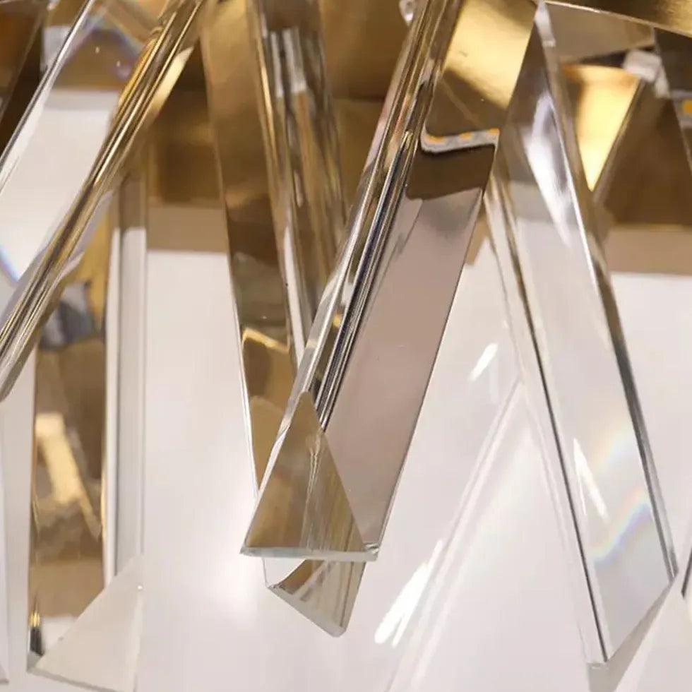 Geometric Crystal Gold Wall Lights - Clowas