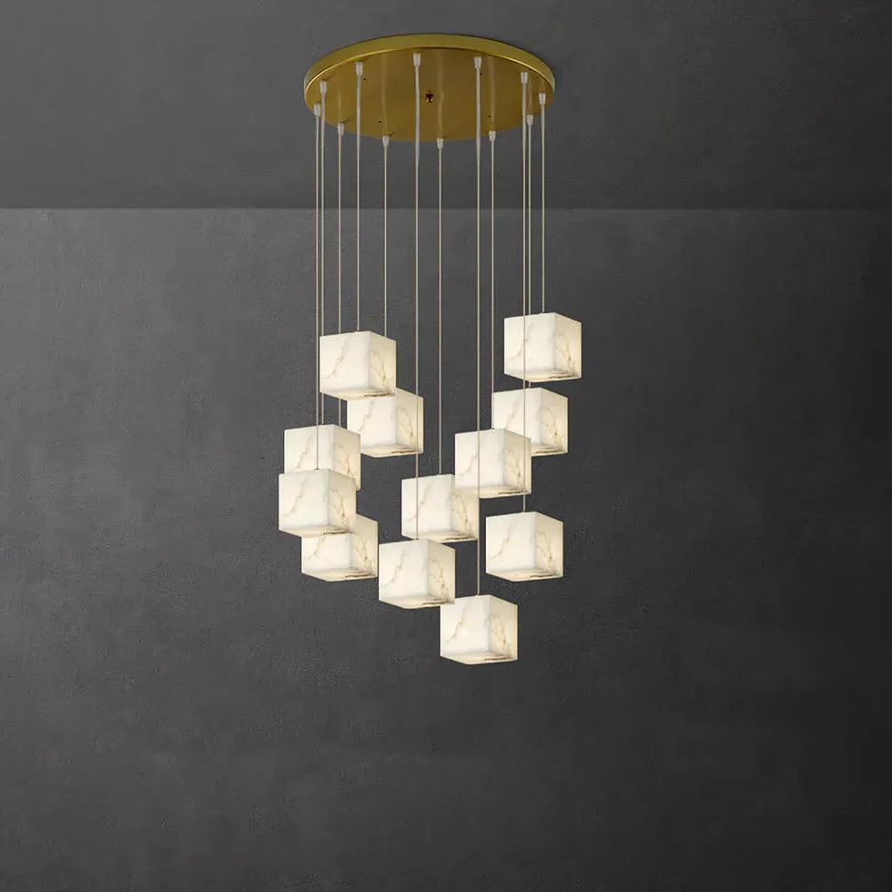 Geometric Cube Modern LED Dining Room Pendant Light - Clowas