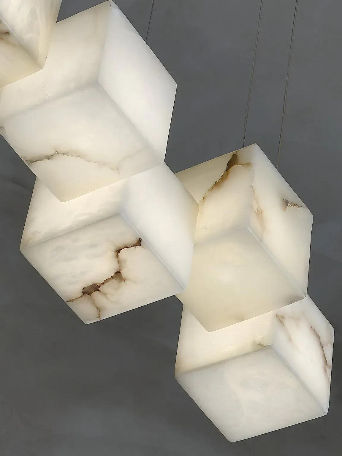 Geometric Cube Modern LED Dining Room Pendant Light - Clowas