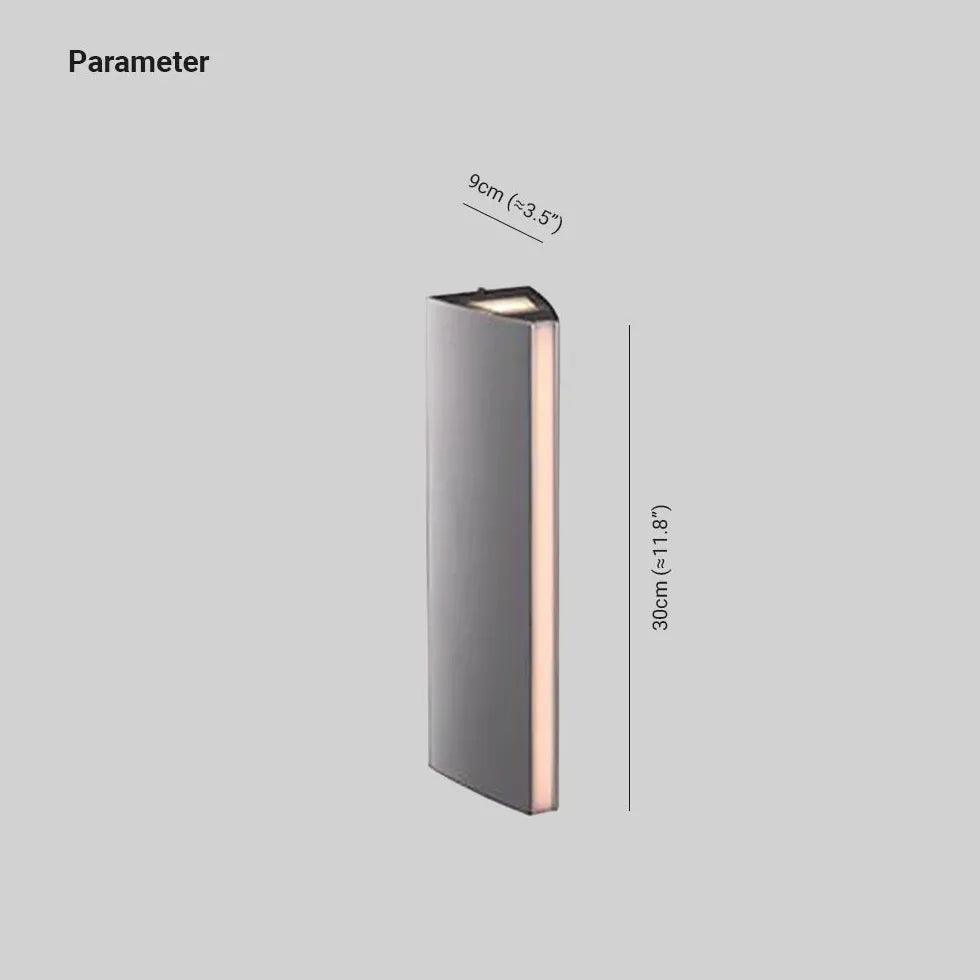 Geometric Integrated LED Outdoor Wall Light - Clowas