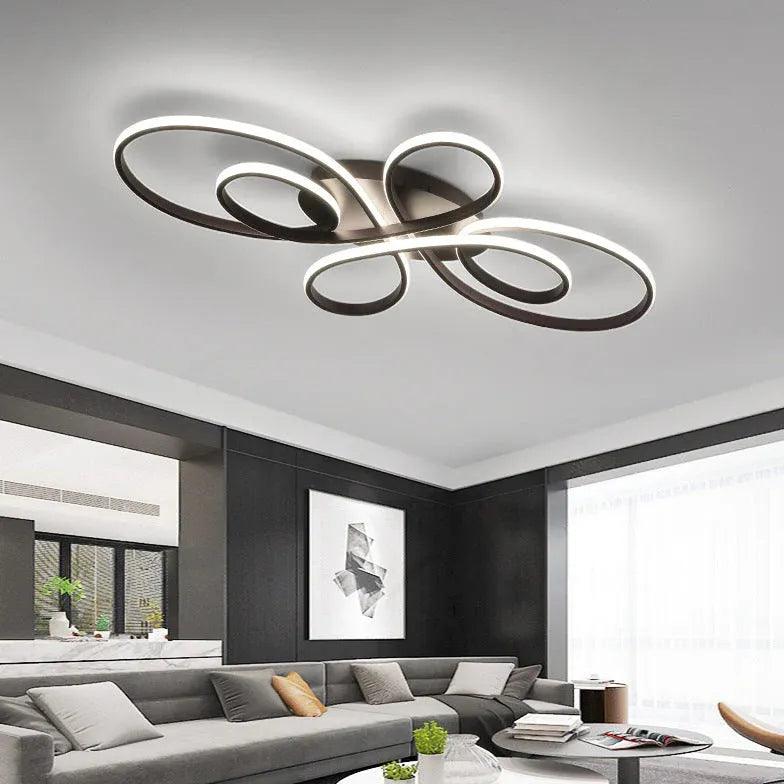 Geometric Living Room LED Flush Ceiling Lights - Clowas