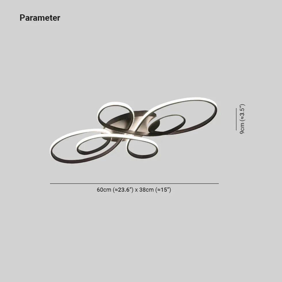 Geometric Living Room LED Flush Ceiling Lights - Clowas