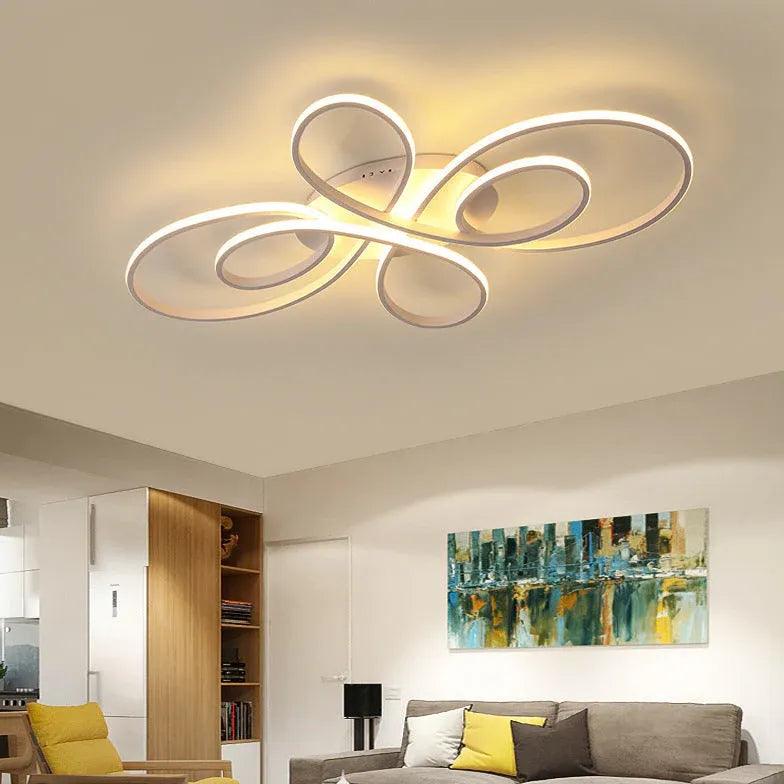Geometric Living Room LED Flush Ceiling Lights - Clowas