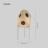 Slim Tripod Floor Lamp In Paper For Living Room