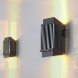 geometric shapes outdoor up and down wall lights - Clowas