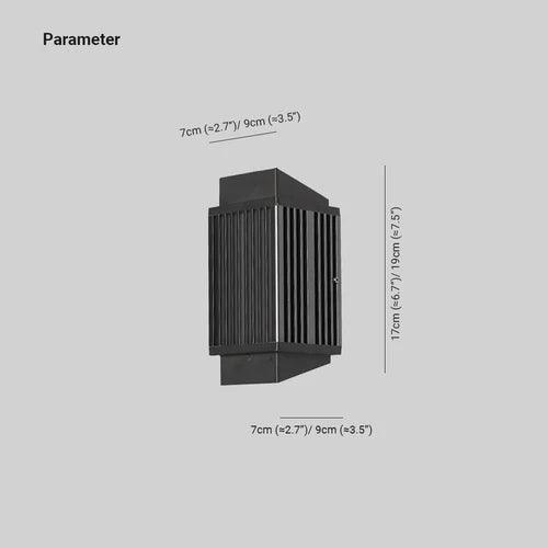 geometric shapes outdoor up and down wall lights - Clowas