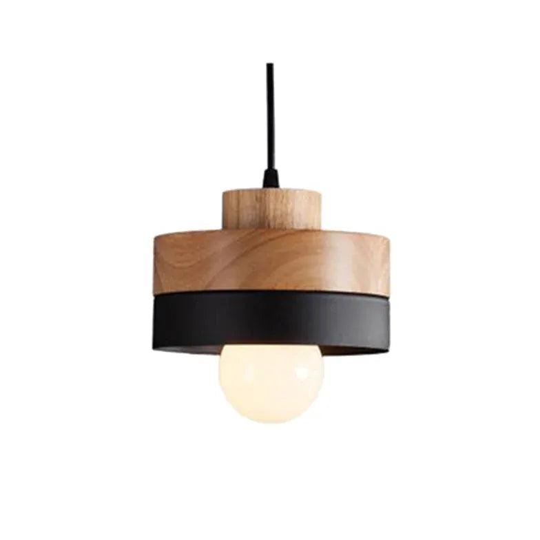 Geometric Wood Kitchen Pendant Light - Clowas