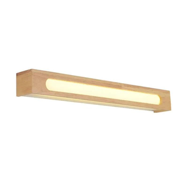 Geometry Brown Wooden Led Wall Lights - Clowas