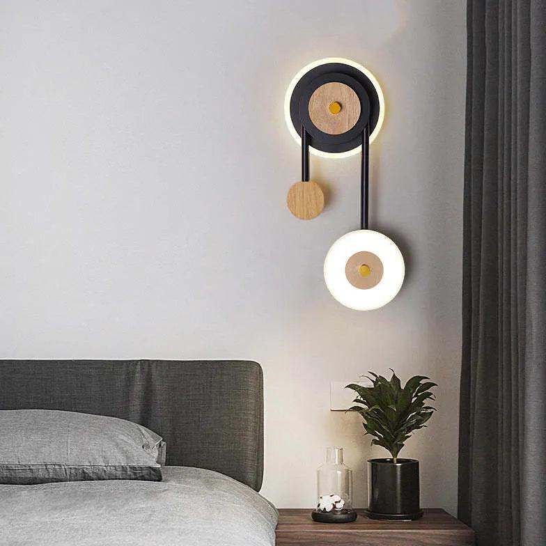 Geometry Modern Black Bedroom Wall Lights - Clowas