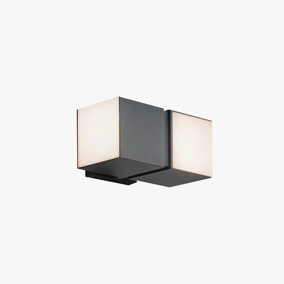 Geometry Rotatable Black Led Outdoor Wall Lights - Clowas