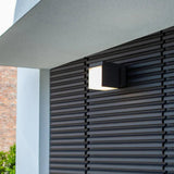 Geometry Rotatable Black Led Outdoor Wall Lights - Clowas