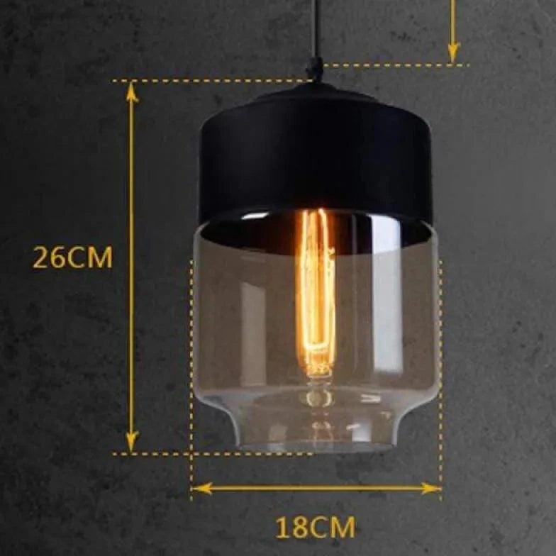 Geometric Clear Glass Modern Pendant Light - Clowas