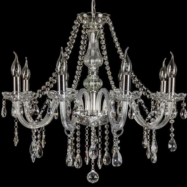 Glass Candle Holders Elegant Vintage Chandelier - Clowas
