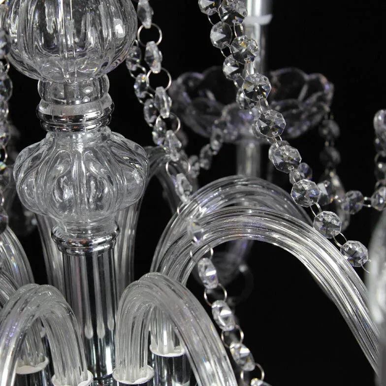 Glass Candle Holders Elegant Vintage Chandelier - Clowas
