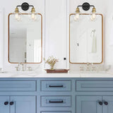 Glass Lampshade Vintage Bathroom Wall Lights - Clowas