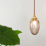 Gold Geometric Glass Bedroom Pendant Light - Clowas