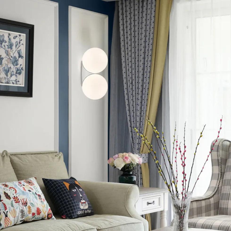 Globe Glass Flush Modern Wall Lights - Clowas