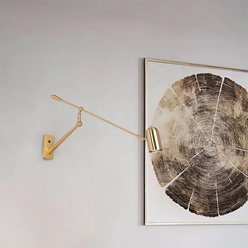 Gold Adjustable Reading Vintage Spotlight - Clowas