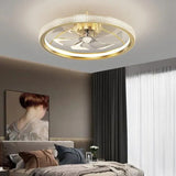 Gold Ceiling Fan for Bedroom Pendant Light - Clowas