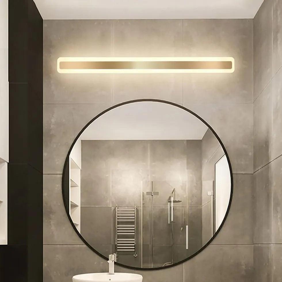 Gold Flush Led Bathroom Mirror Lights - Clowas