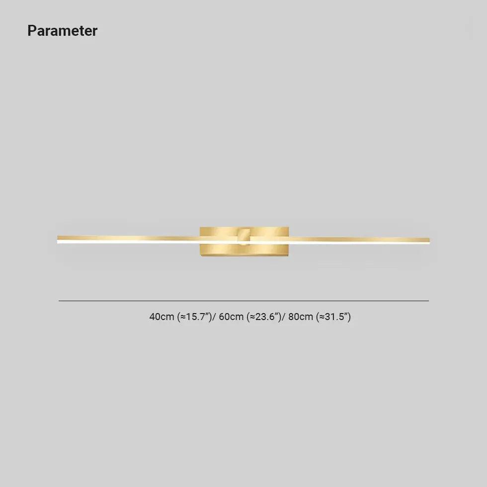 Gold Led Modern Mirror Lights - Clowas