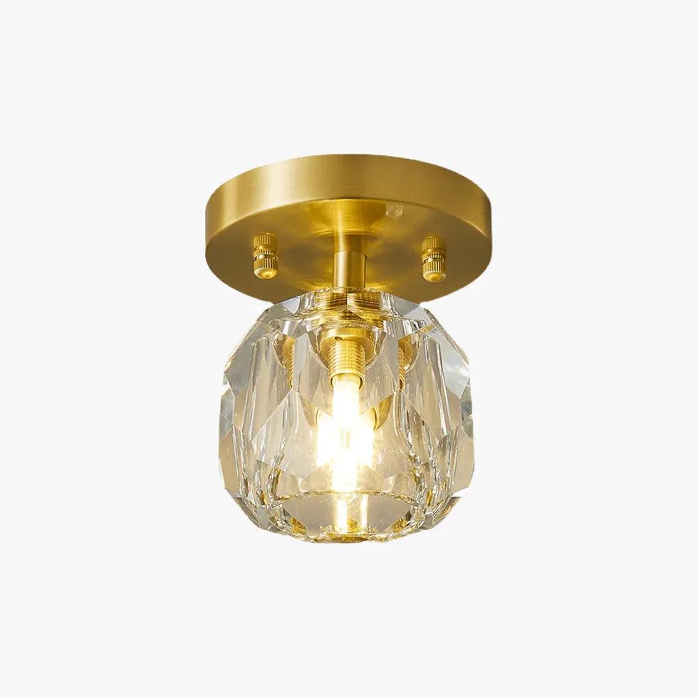 Gold LED Recessed Hallway Ceiling Light - Clowas