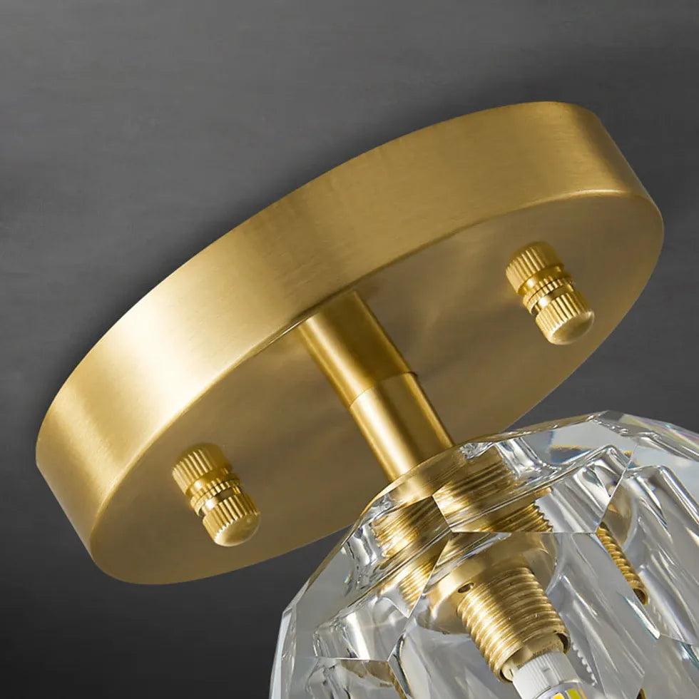 Gold LED Recessed Hallway Ceiling Light - Clowas