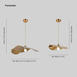 Gold Lotus Leaf-shaped Vintage Pendant Light - Clowas