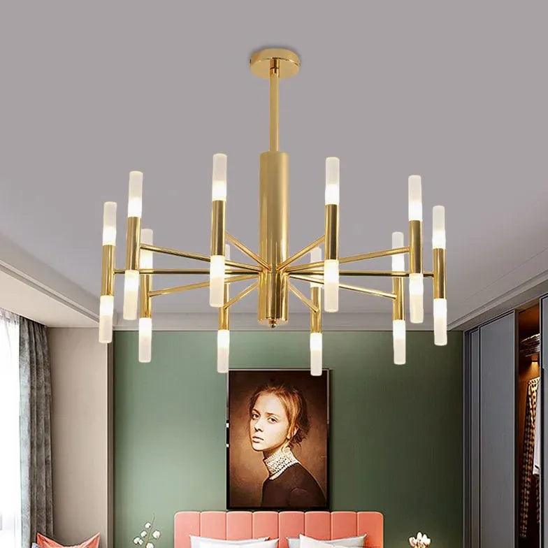 gold Modern Metal bedroom chandelier - Clowas
