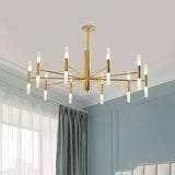 gold Modern Metal bedroom chandelier - Clowas