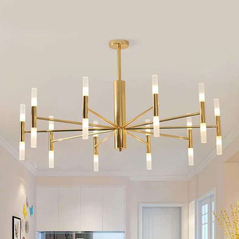 gold Modern Metal bedroom chandelier - Clowas