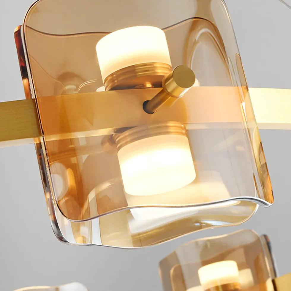 Gold Ring Frame Bedroom Pendant Light - Clowas