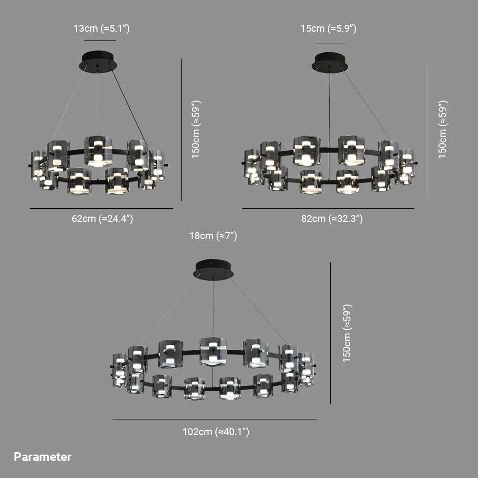 Gold Ring Frame Bedroom Pendant Light - Clowas