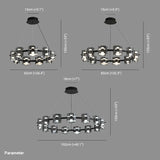 Gold Ring Frame Bedroom Pendant Light - Clowas