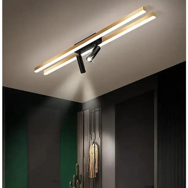 Linear LED Track Gold Ceiling Light - Clowas