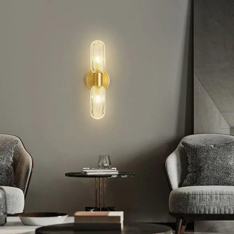 Gold Up and Down Bedroom Wall Lights - Clowas